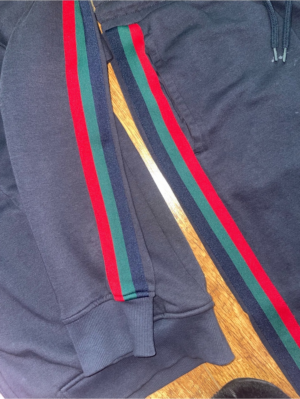 Jogger & jacket Tracking suit & Pants men with green red stripe lounge GG Gucci - Picture 6 of 16
